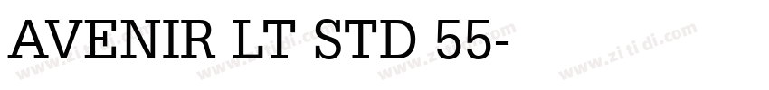 AVENIR LT STD 55字体转换 AVENIR LT STD 55字体转换